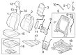 Diagram for 2025 Ford Mustang Seat Cover - PR3Z-5464417-FA