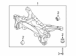 Diagram for Ford Escape Axle Beam - LX6Z-5035-Z