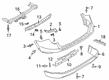 Diagram for 2024 Ford Explorer Bumper - LB5Z-17810-BCPTM