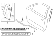 Diagram for 2025 Ford F-250 Super Duty Door Moldings - ML3Z-15255A35-AAPTM