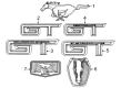 Diagram for 2025 Ford Mustang Emblem - PR3Z-6342528-K