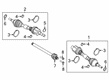 Diagram for Ford Edge Axle Shaft - K2GZ-3B436-AG