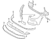 Diagram for 2025 Lincoln Corsair Bumper - PJ7Z-17D957-HAPTM