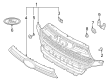 Diagram for 2024 Ford Explorer Grille - MB5Z-8200-KAPTM