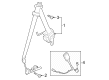 Diagram for 2025 Ford Mustang Seat Belt - PR3Z-76611B09-RA