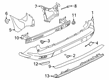 Diagram for Ford Transit Connect Bumper - KT1Z-17906-SJ