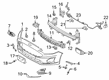 Diagram for Ford Fusion Bumper - KS7Z-17D957-SAPTM