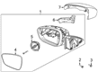 Diagram for 2021 Ford Escape Mirror Cover - LJ6Z-17D743-CAPTM