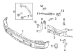 Diagram for 2025 Ford F-150 Bumper - RL3Z-17757-BAPTM