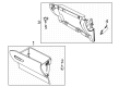 Diagram for 2025 Ford Maverick Glove Box - NZ6Z-2606010-AA