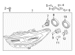 Diagram for 2020 Ford Fusion Headlight - HP5Z-13008-N
