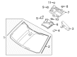 Diagram for Ford Expedition Windshield - JL1Z-7803100-P