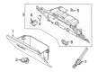 Diagram for 2025 Lincoln Navigator Glove Box - SL7Z-4006010-AA