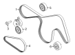 Diagram for 2024 Ford F-150 Serpentine Belt - ML3Z-8620-F