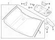 Diagram for 2025 Ford F-350 Super Duty Windshield - PC3Z-1003100-A