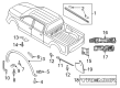 Diagram for 2022 Ford F-250 Super Duty Emblem - LC3Z-9925622-BA