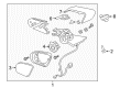 Diagram for Lincoln Continental Car Mirror - GD9Z-17682-FDPTM