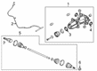 Diagram for 2025 Lincoln Corsair Axle Shaft - PX6Z-4K138-A