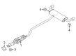 Diagram for Ford Edge Exhaust Pipe - K2GZ-5F250-D