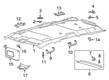 Diagram for 2024 Ford Expedition Sun Visor - JL7Z-7804105-EE