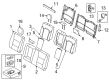 Diagram for 2025 Ford F-150 Armrest - NL3Z-1667112-AB