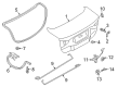 Diagram for Ford Liftgate Hinge - DS7Z-5442701-M