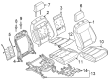 Diagram for 2025 Ford F-350 Super Duty Seat Cover - NL3Z-1564416-DD