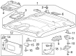 Diagram for 2025 Ford F-350 Super Duty Sun Visor - PC3Z-1004105-AA