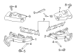 Diagram for Ford Transit Exhaust Heat Shield - LK4Z-9Y427-A
