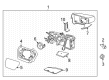 Diagram for 2024 Ford F-150 Lightning Car Mirror - ML3Z-17682-TA