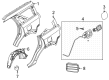 Diagram for 2025 Ford Bronco Sport Fuel Door - M1PZ-78405A26-A