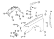 Diagram for 2025 Ford Expedition Fender - SL1Z-16006-A