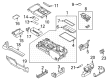 Diagram for 2024 Ford F-150 Lightning Cup Holder - ML3Z-1513562-AA