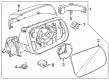 Diagram for 2025 Ford Ranger Side Marker Light - N1WZ-13B375-B