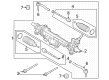 Diagram for 2024 Ford Bronco Tie Rod End - NB3Z-3280-F