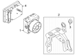 Diagram for 2025 Ford Bronco Sport ABS Control Module - LX6Z-2B373-M