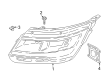 Diagram for 2025 Lincoln Corsair Headlight - LJ7Z-13008-AA
