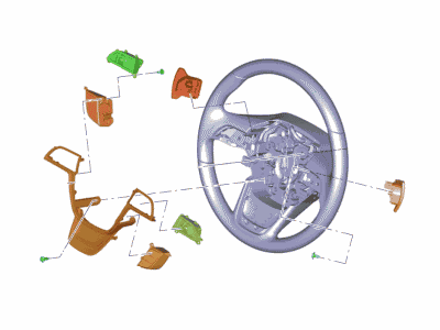 Lincoln Navigator Steering Wheel - JL7Z-3600-GA