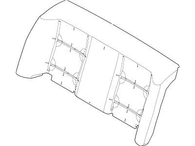 Ford DG1Z-5466800-A Pad - Rear Seat Back