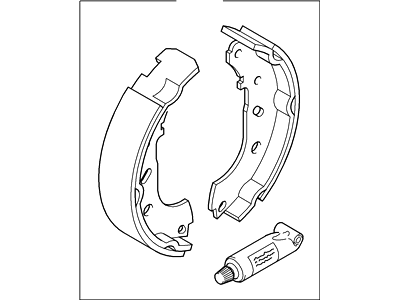 Ford Transit Connect Parking Brake Shoe - BU2Z-2V200-A