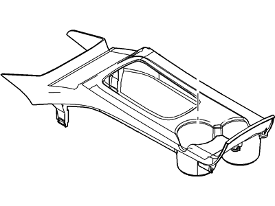 2008 Ford Crown Victoria Center Console Base - 6W3Z-5404567-AB