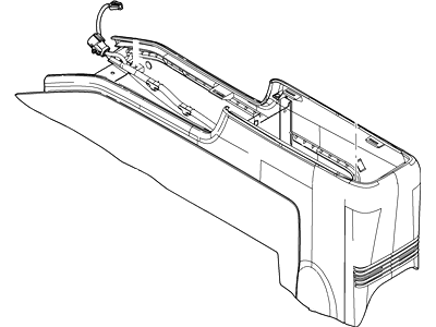 2007 Ford Crown Victoria Center Console Base - 7W3Z-54045A36-AB