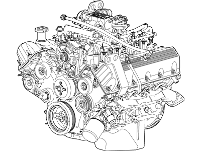 Ford 9L2Z-6007-AA Engine Assembly