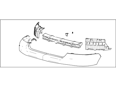 2006 Lincoln Mark LT Bumper - 4L3Z-17D957-DACP