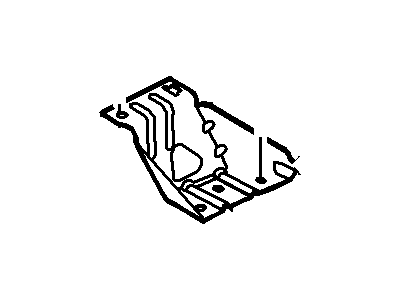 2005 Mercury Grand Marquis Radiator Support - 3W1Z-8052-AA