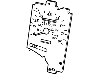 1991 Ford Mustang Speedometer - FOZZ-17255-D