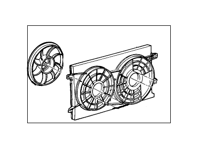 1996 Ford Windstar Cooling Fan Assembly - F58Z-8C607-AB