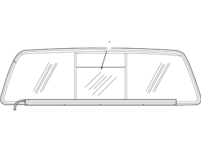 Ford F81Z-25420A26-AAA Window Assembly - Sliding