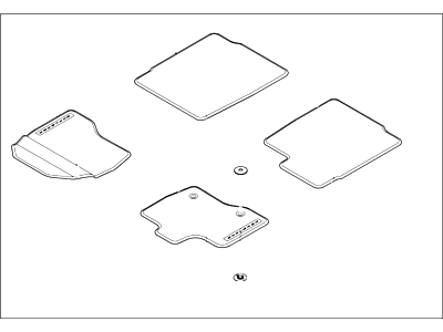 Ford FB5Z-7813000-AA Kit - Floor Contour Mat