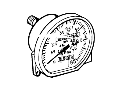 Ford EXP Instrument Cluster - E3FZ-17255-A